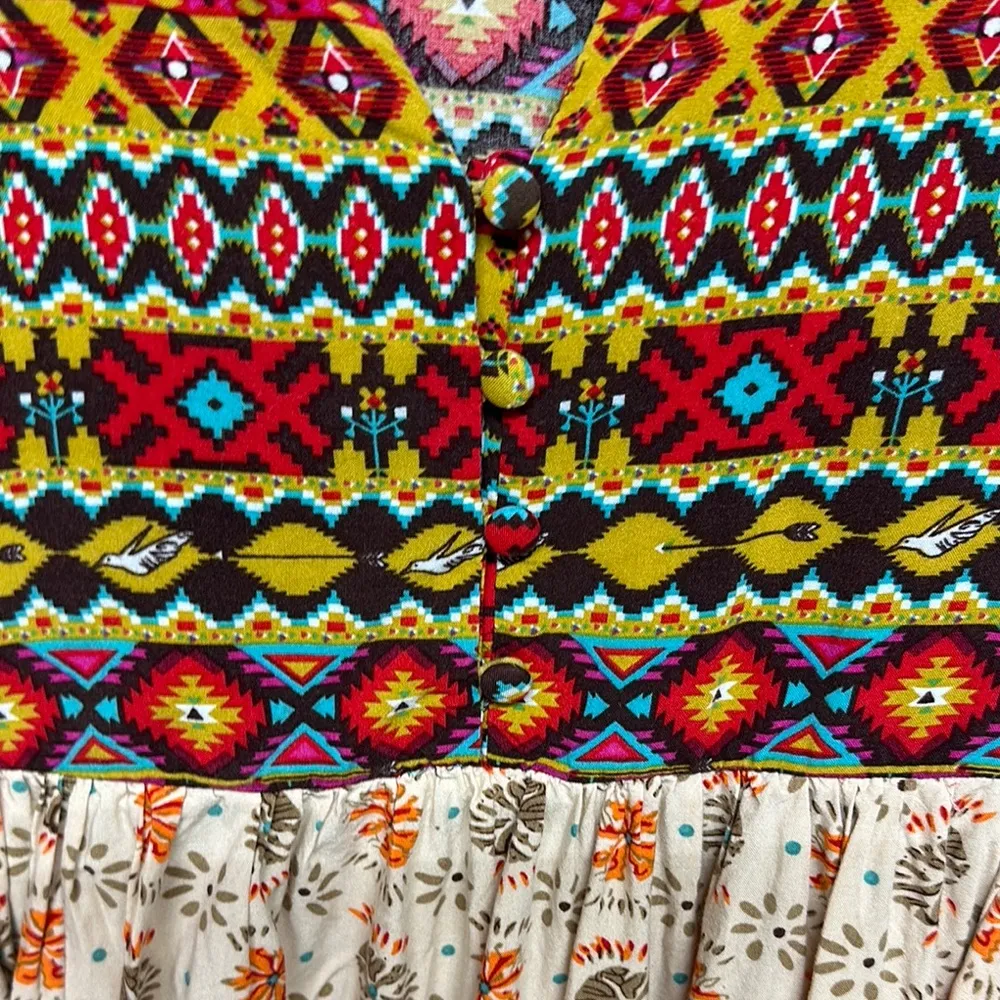 Umgee  Multicolor Boho Tunic Top - Image 4