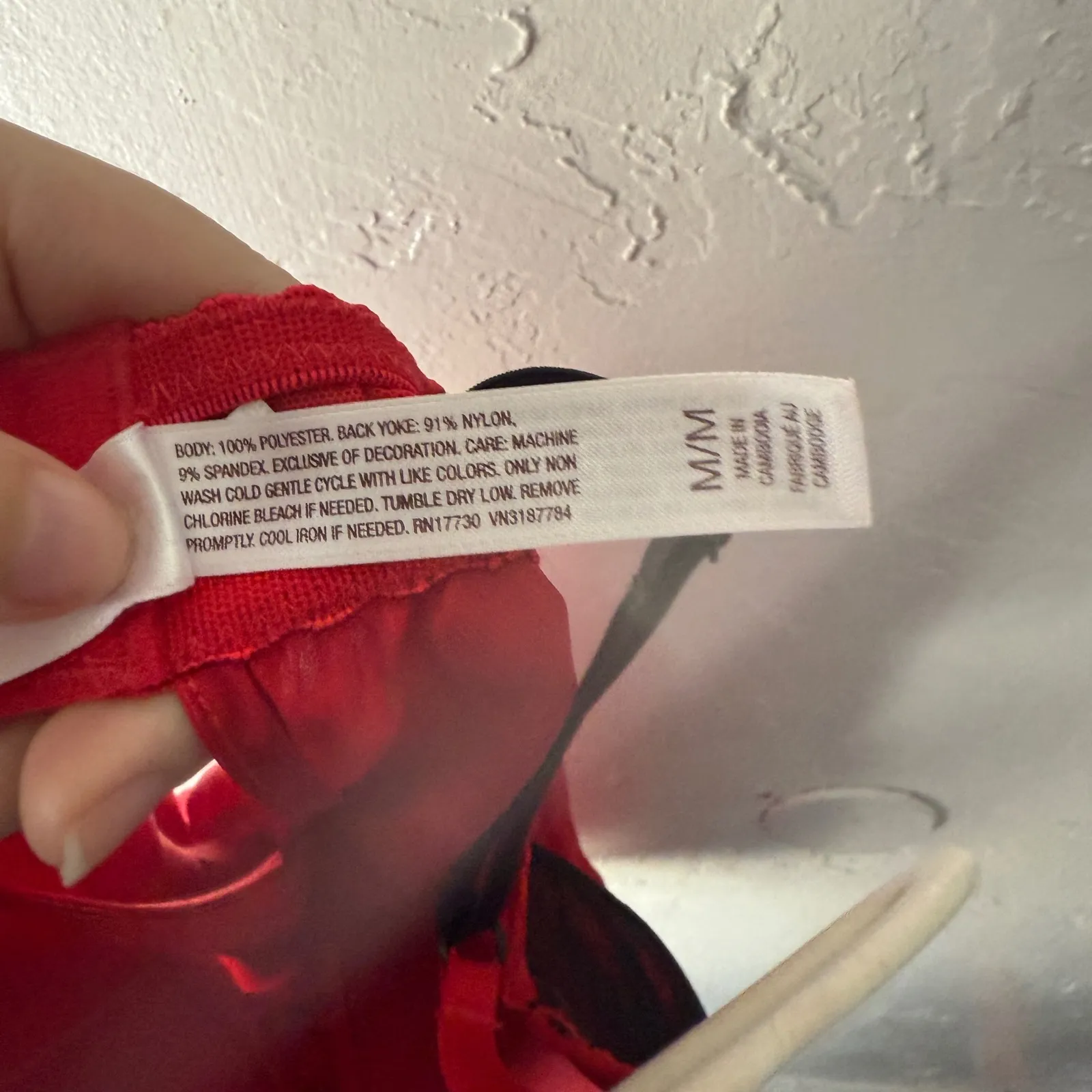 GILLIGANO OMAI & CO Red Satin Lace Trim Camisole‎ Top M Coquette Sexy Lingere Size 00 - Image 7