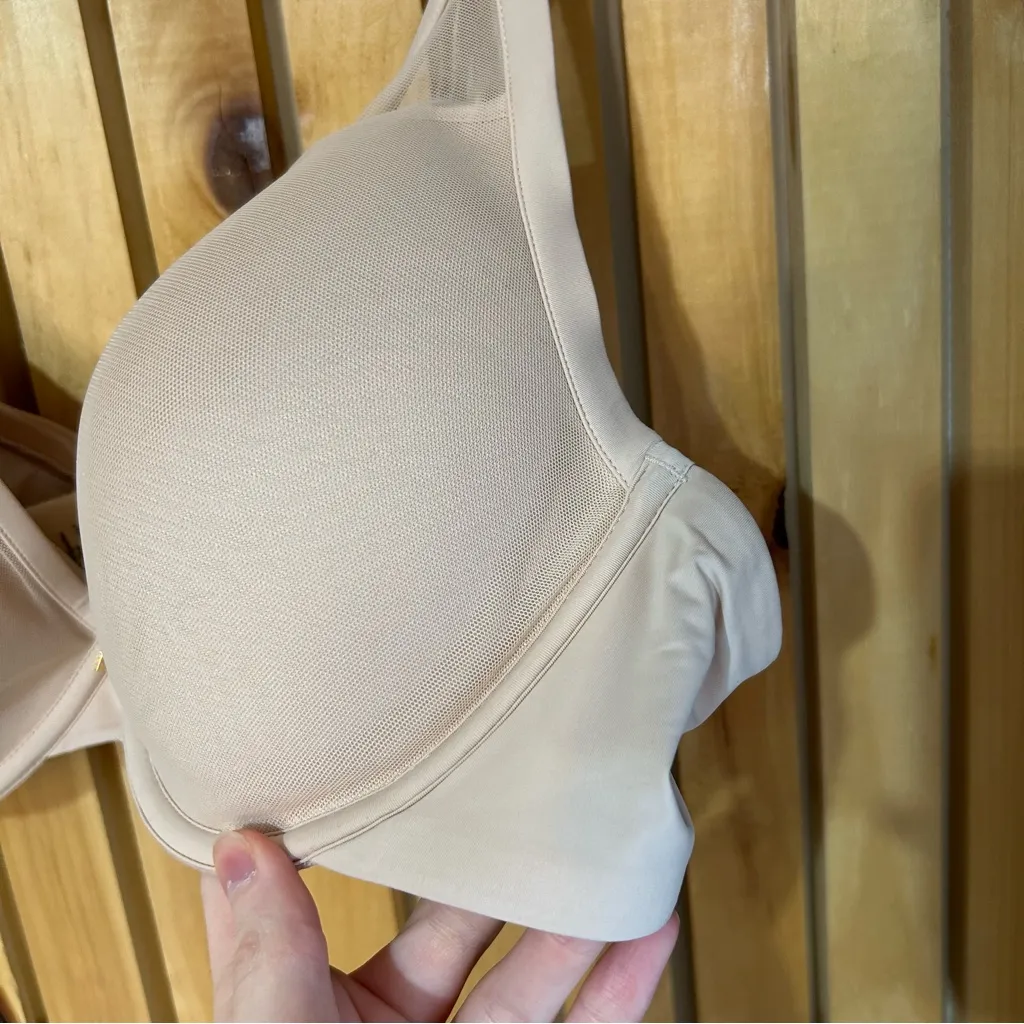ThirdLove 24/7 Classic Uplift Plunge Underwire Bra Taupe Size 40B - Image 3