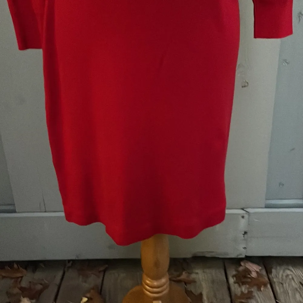 Sport Red Cotton Sheath Dress size M - Image 3