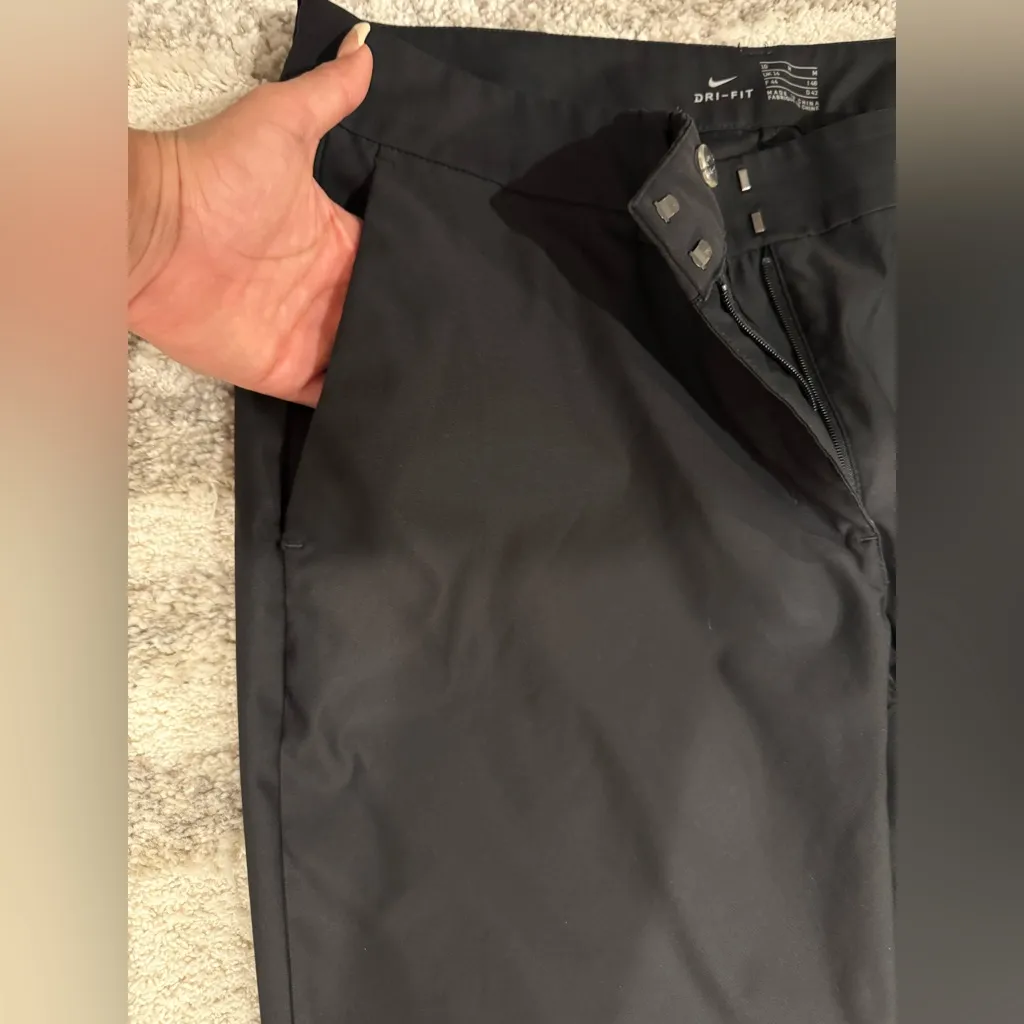 Nike Womens Slim-Fit Dri-Fit Black Golf Pant Size 10 - Image 6
