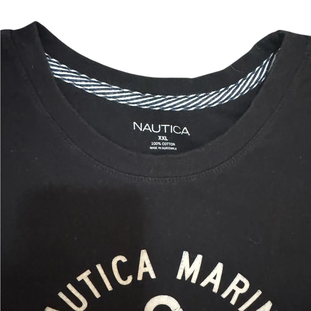 Nautica Black Anchor Logo Short Sleeve Tee - Image 3