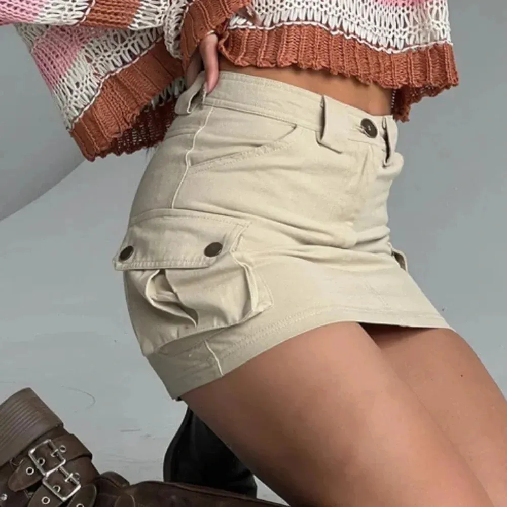 NWT Princess Polly LYDIE CARGO MINI SKIRT BEIGE 10 - Image 2