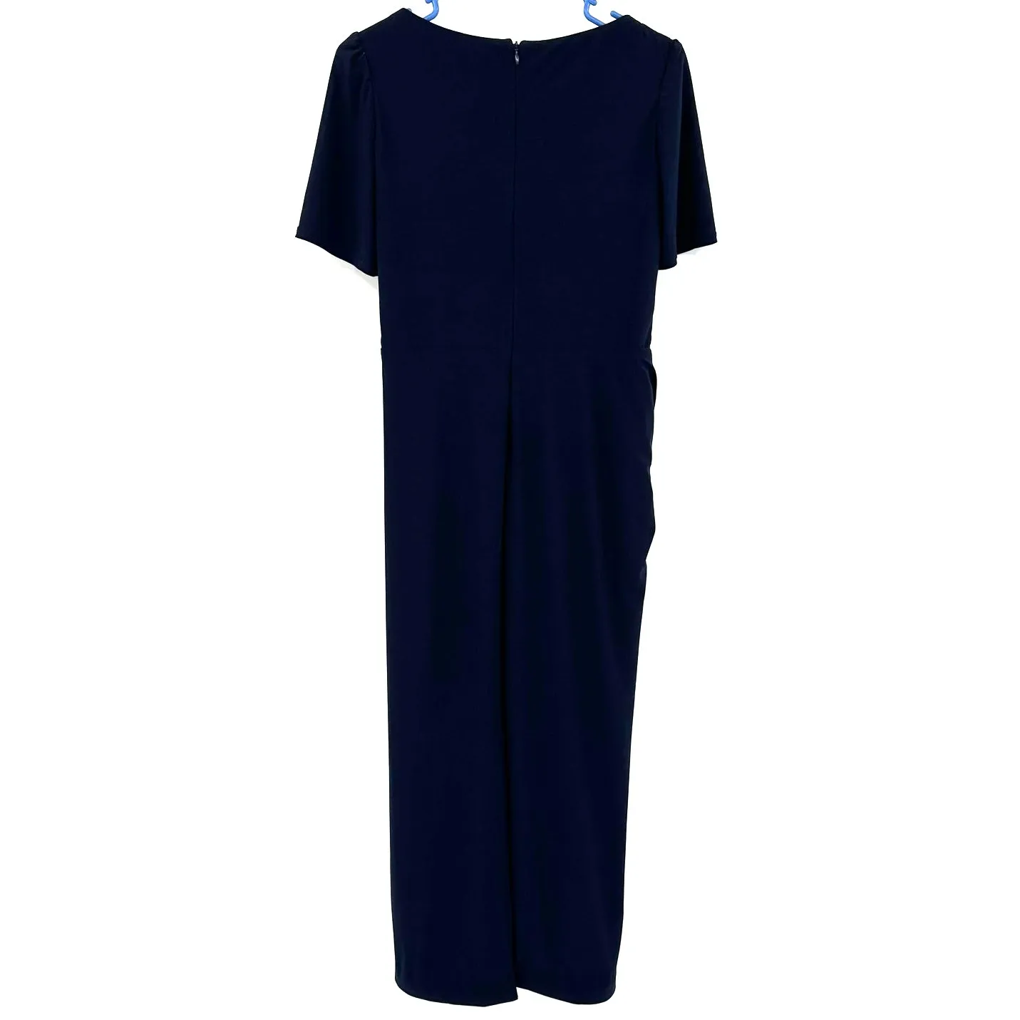BHLDN Size US‎ 12 Short Sleeve Maxi Dress Formal Dark Blue Navy Wedding Party - Image 2