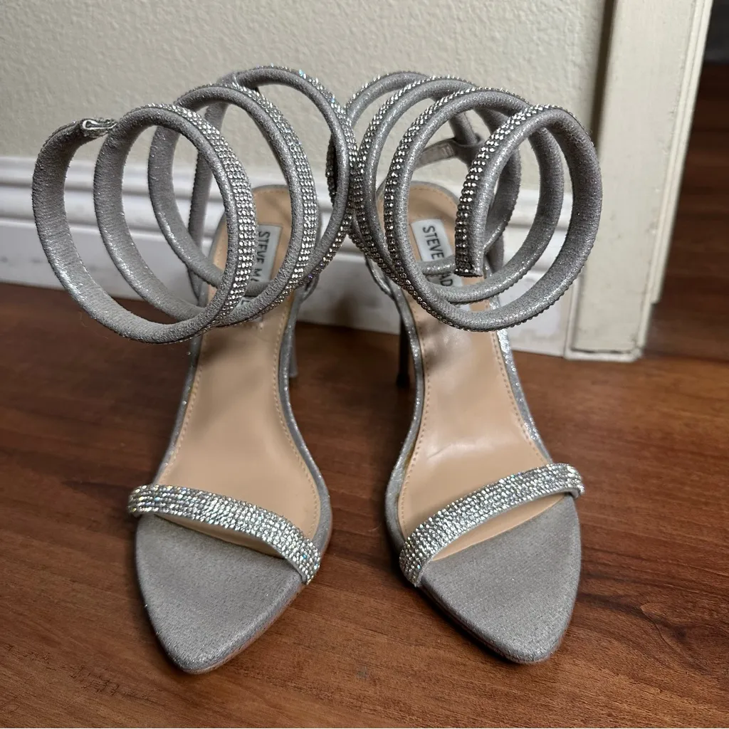 Steve Madden Bali Faux Leather Strappy Heels Women's 7 - Image 12