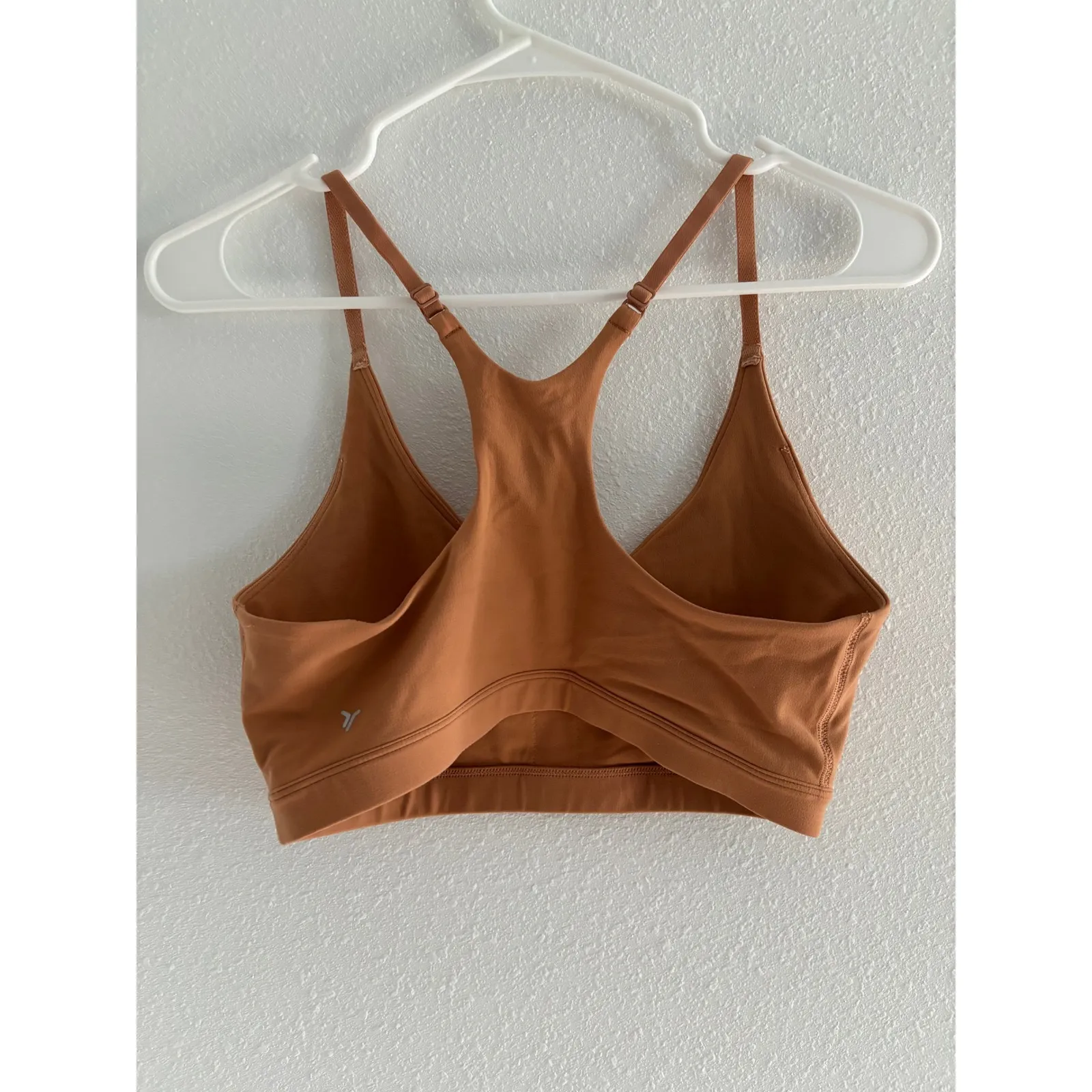 Old Navy Bra Womens Medium Tan Powersoft Wireless‎ Gym Active Sporty Workout - Image 2