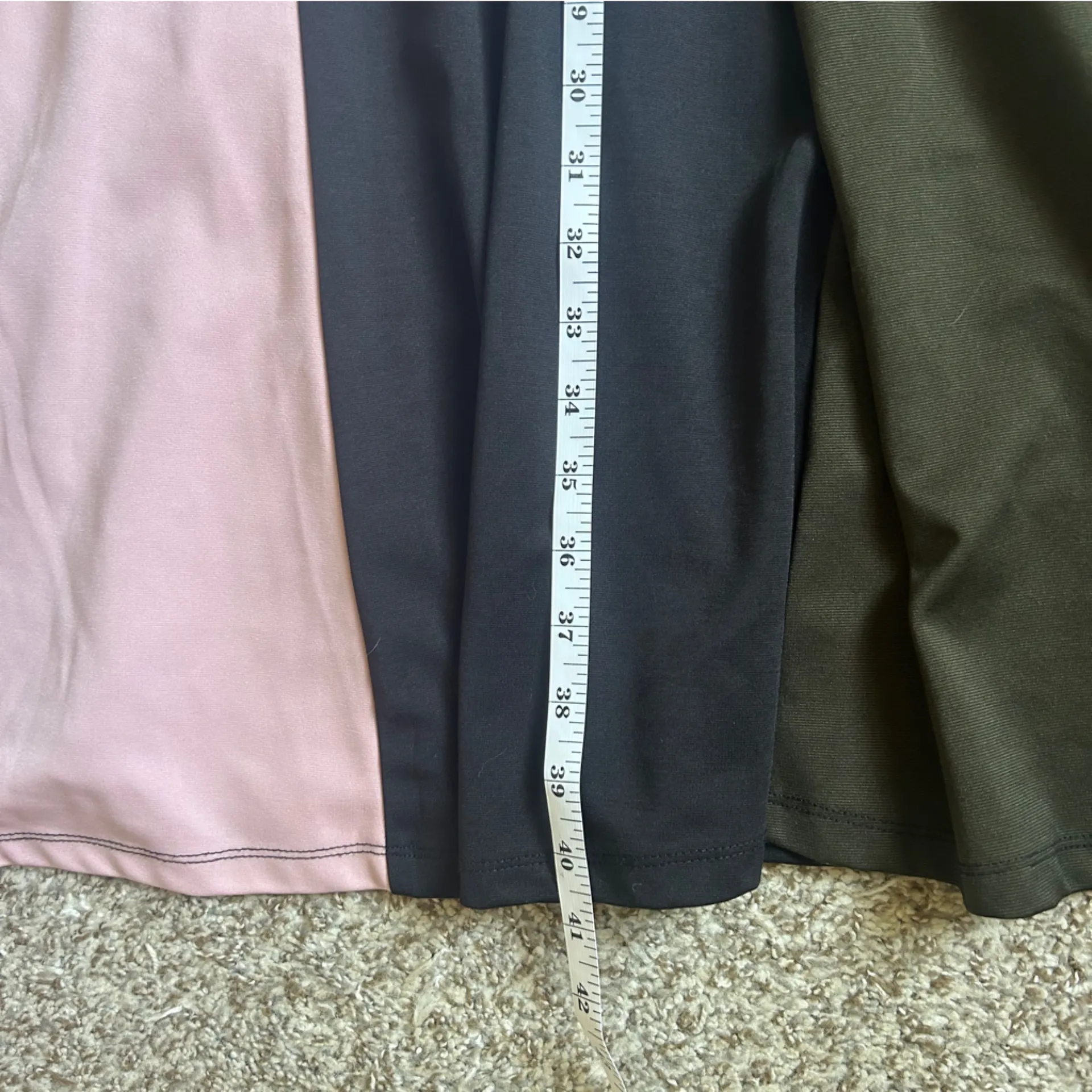 Hutch Asymmetrical Pink and Black A-line Mini Dress Retro Colorblock 60s Casual - Image 6