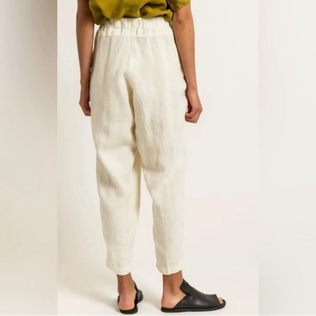 Black Crane Carpenter Pants in Off White Cloud S - Image 11