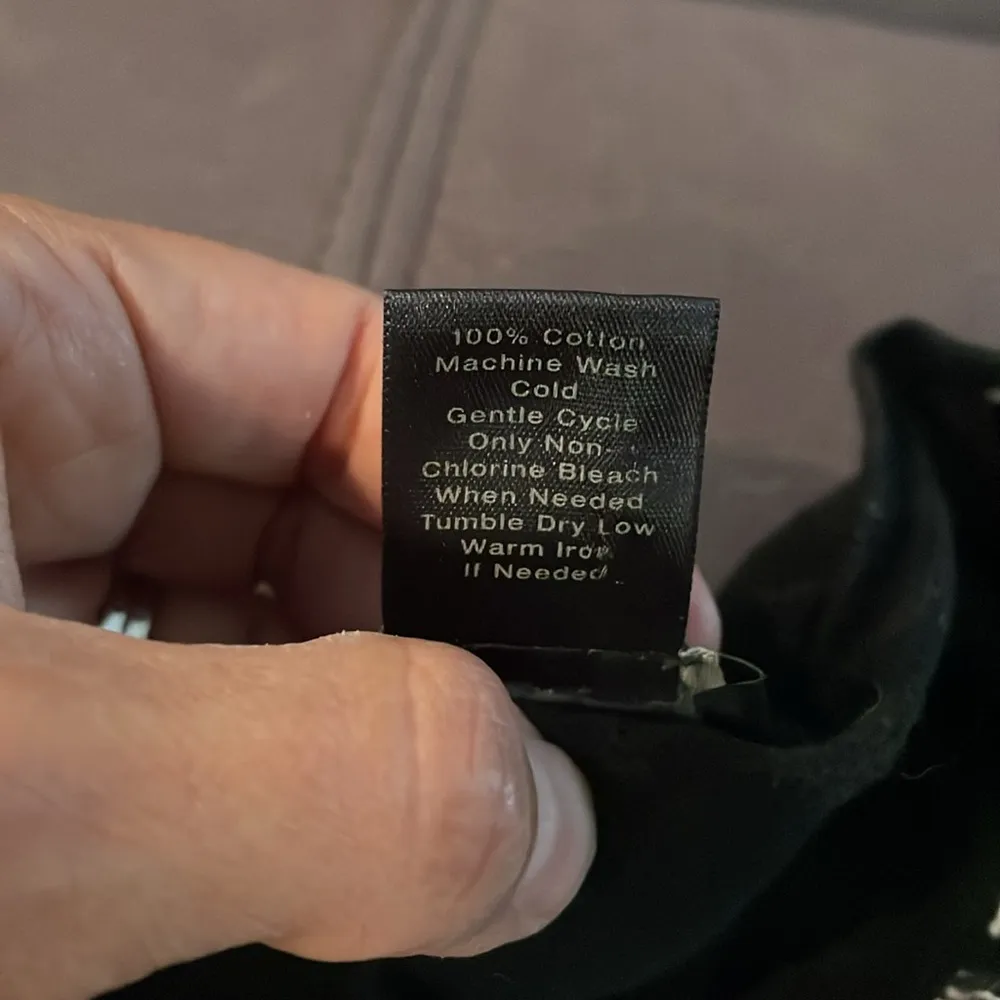 ANN TAYLOR Black & White Flower Print 3/4 Sleeve Cardigan Size Large - Image 8