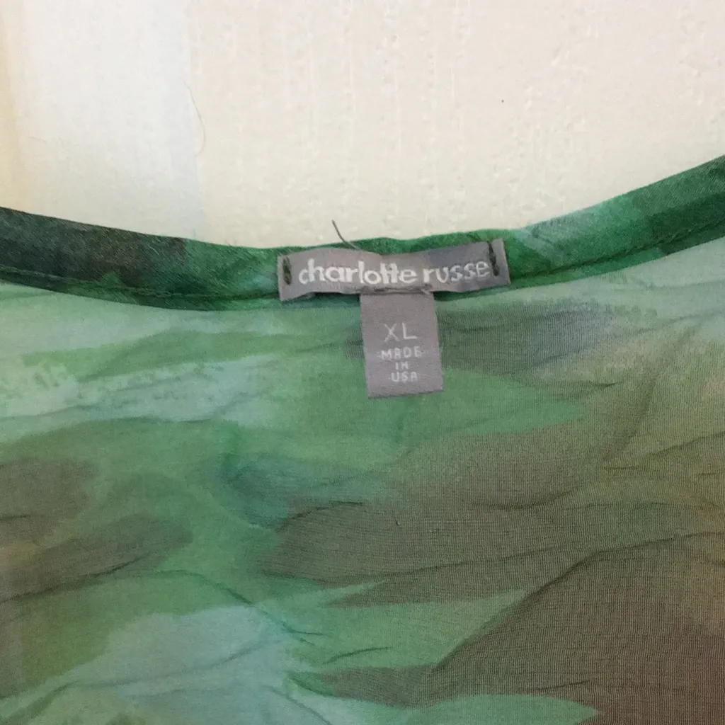 FINAL MARKDOWN Sheer Charlotte Russe cover up xl - Image 4