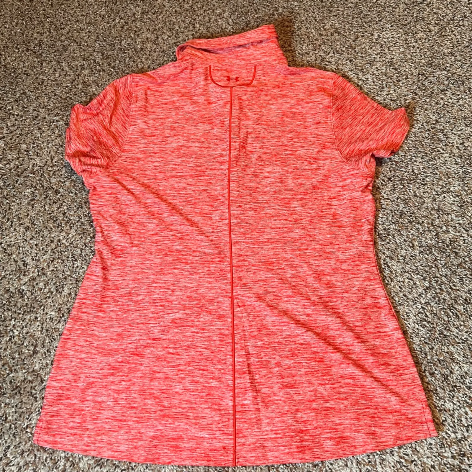 Under Armour Ole Miss Polo Shirt HeatGear Fitted UPF 30‎ Red Large - Image 7