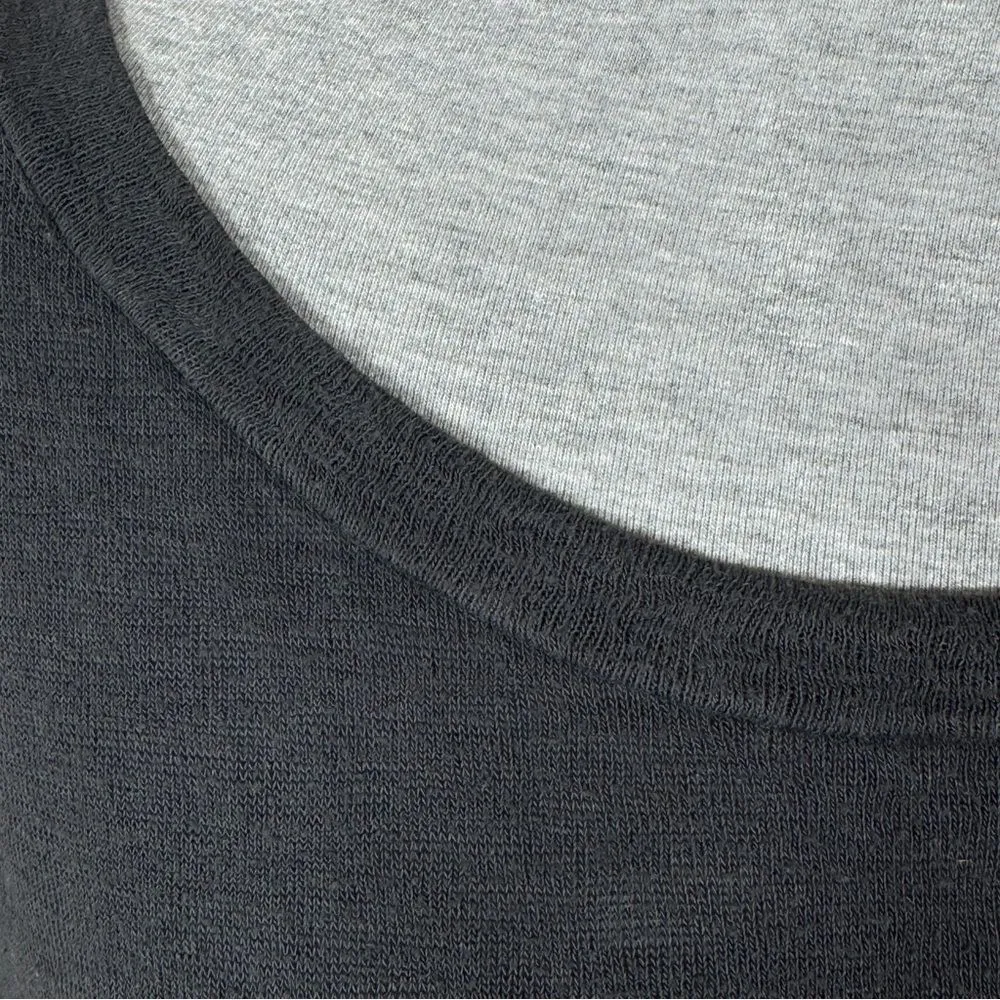 Victoria’s‎ Secret Slub Knit Long Sleeve Sleep Lounge T Shirt Black Small - Image 6