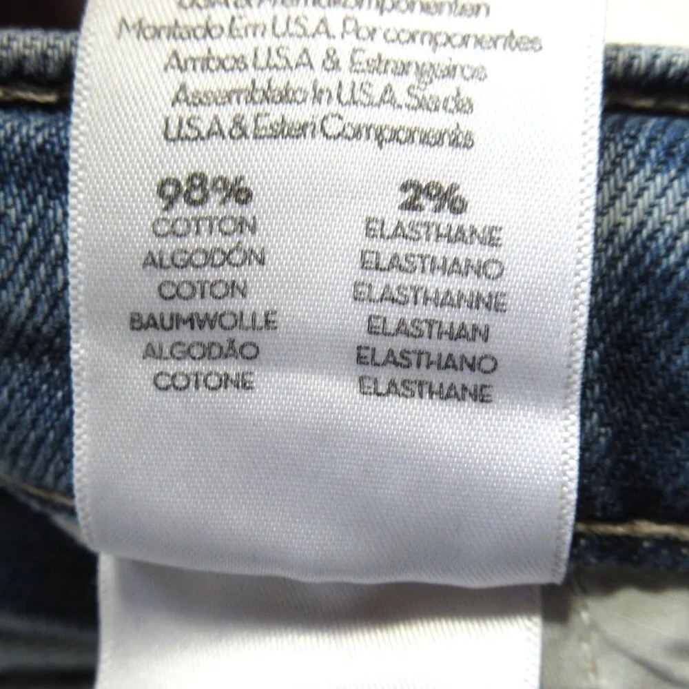 NWT Mother The Insider Flood in Metal Magic Studded Ankle Crop Bootcut Jeans 30 Blue - Image 10