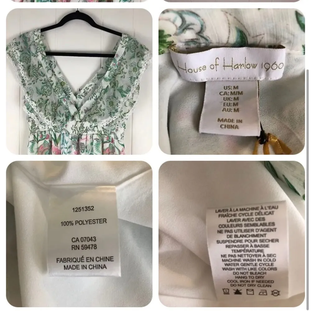 House of Harlow 1960 boho maxi dress size med - Image 3