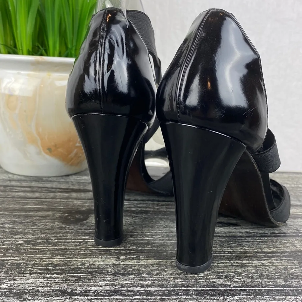 Stuart Weitzman Black Strappy Sandal High Heel Shoes 8 - Image 5