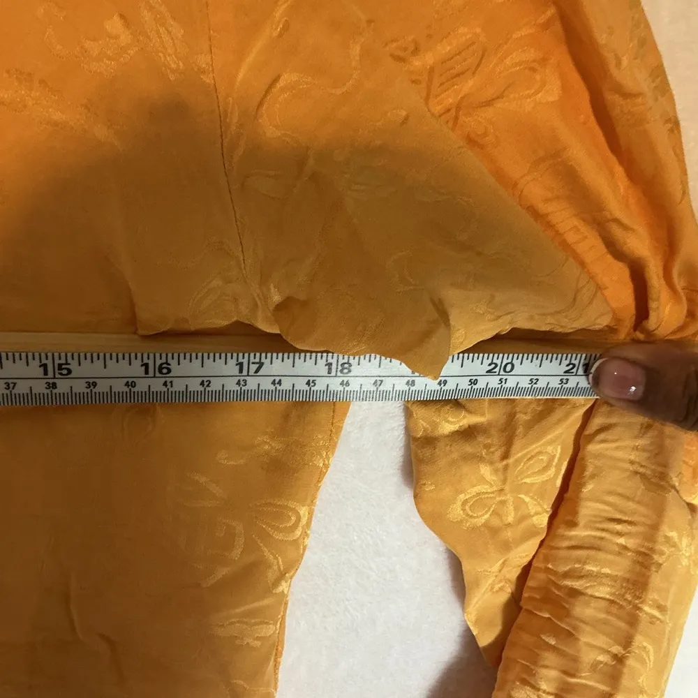 Shanghai Tang Golden Patterned Blouse Yellow - Image 6