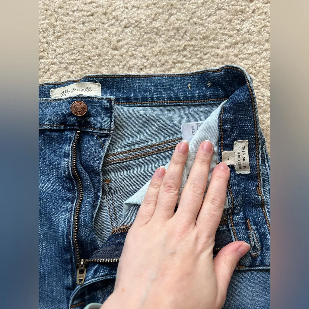 Madewell “The High Rise Slim Boy Jean” - Image 5