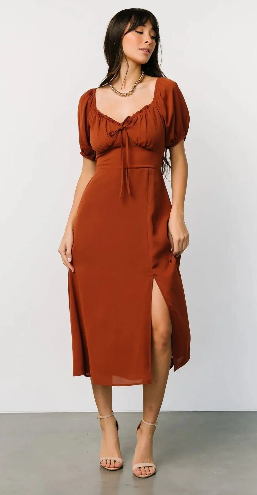 Cadence Midi Dress | Dark Spice - Image 3
