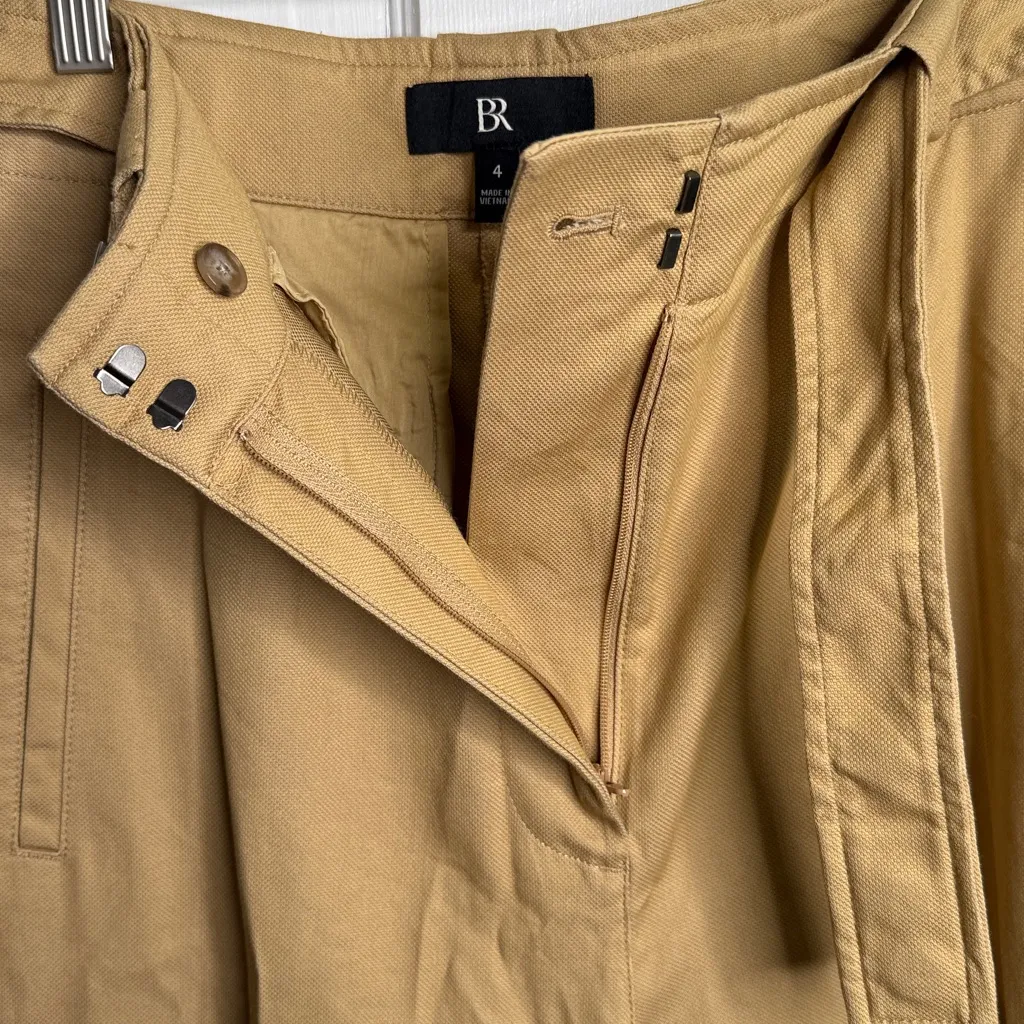 Banana Republic Oceanside Wide-Leg Cropped Pant in Desert Taupe W1933 Sz 4 - Image 6