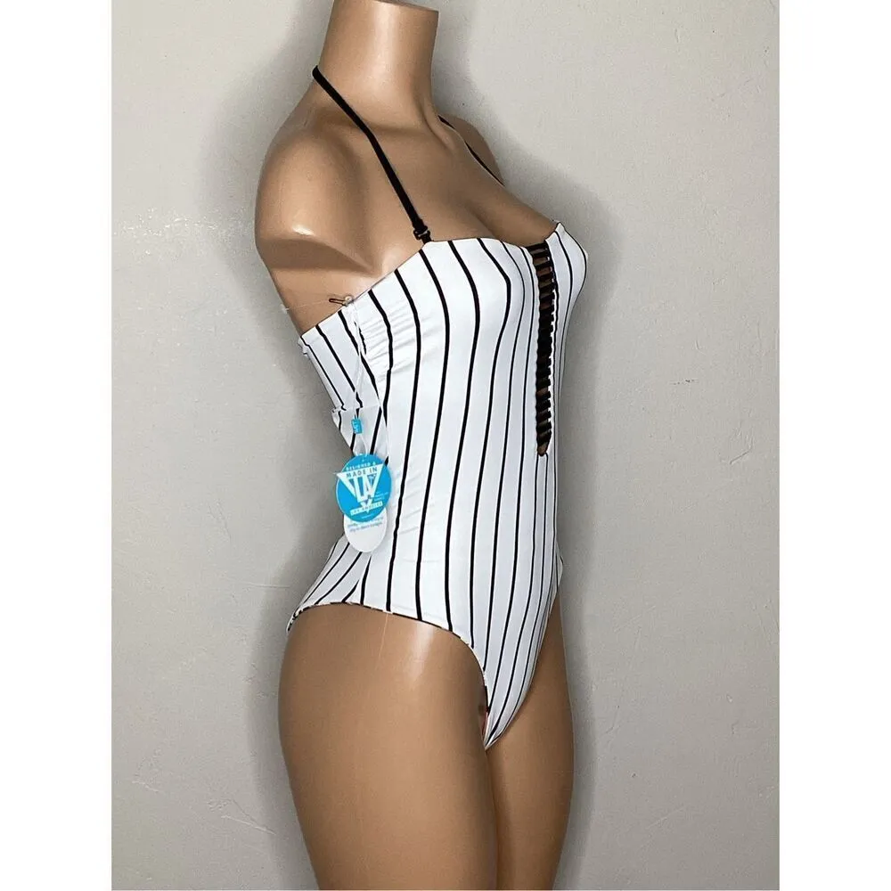 New. WET watercolor floral reversible swimsuit. X-Small. Retails $208 - Image 10