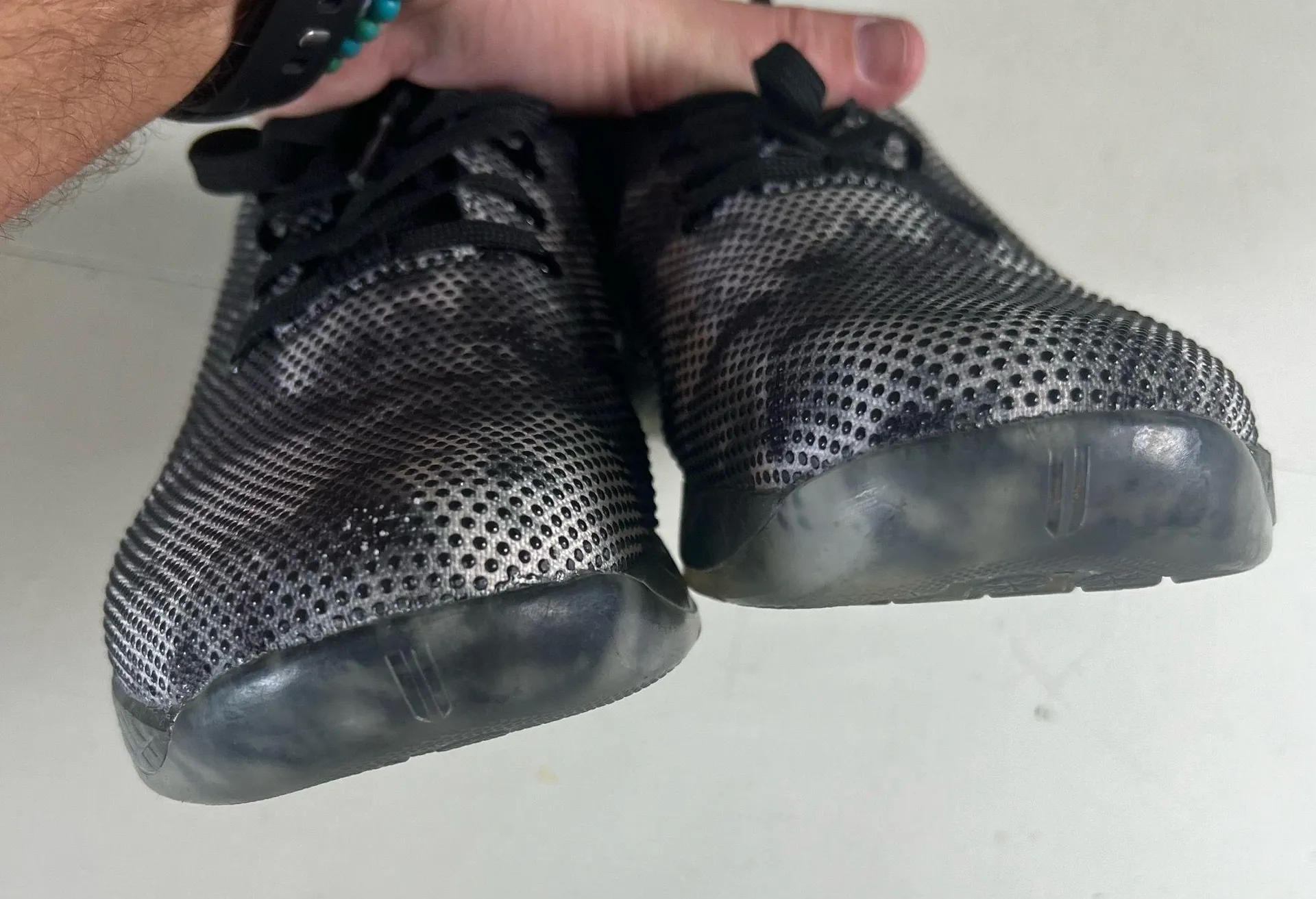 NOBULL- Outwork Sneakers Black Tie Dye Tennis Shoes CrossFit Workout Gym Unisex - Image 4