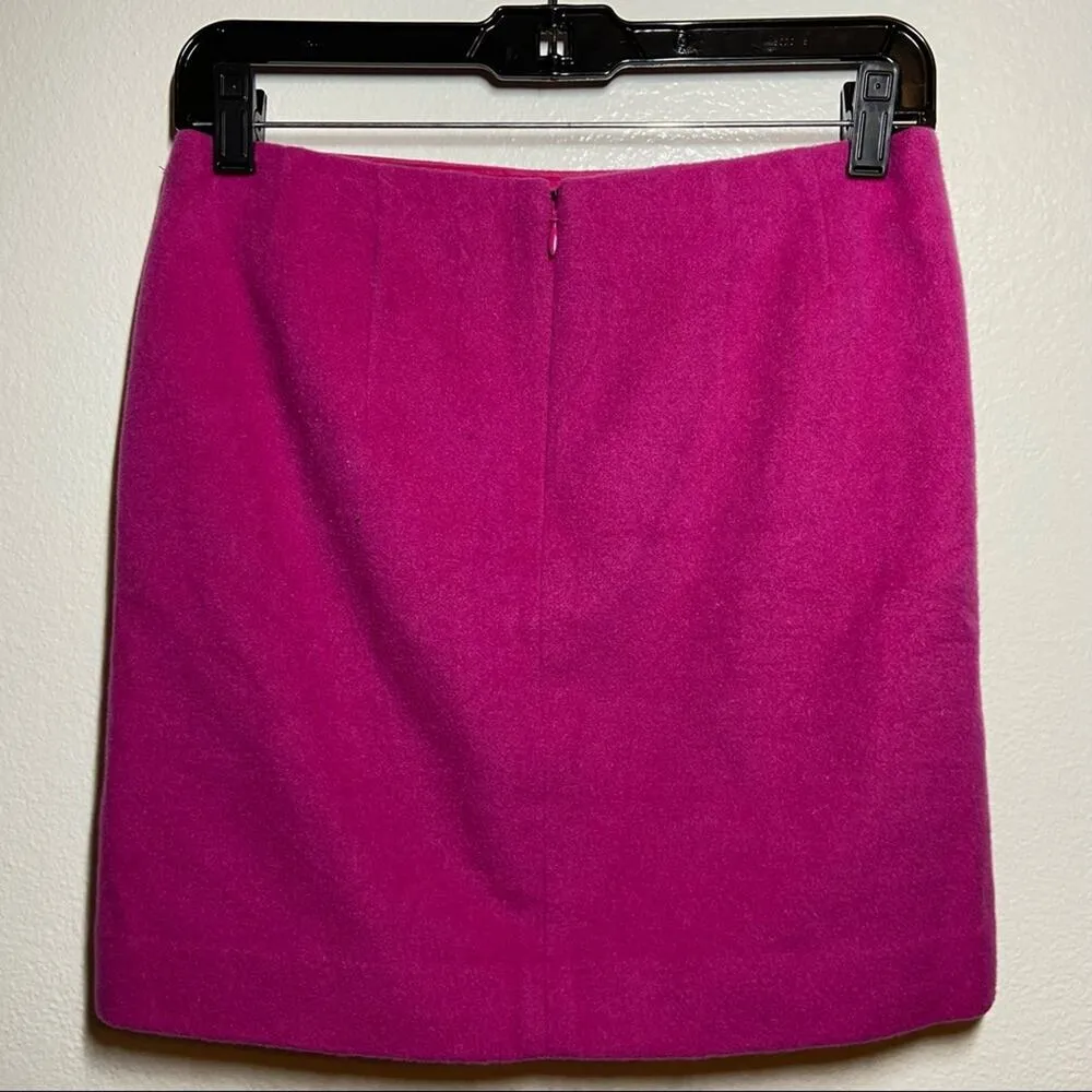 The Limited Hot Pink Wool Blend Skirt Y2K Barbie Elle Woods 0 - Image 5