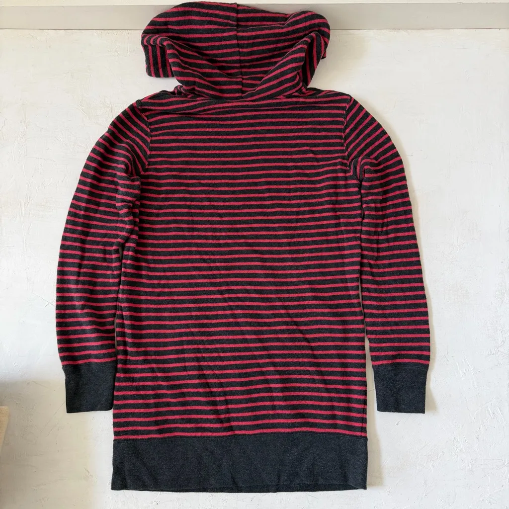 Kitson x UNIQLO Women's Striped Red and Black Hoodie Size M Size M - Image 3