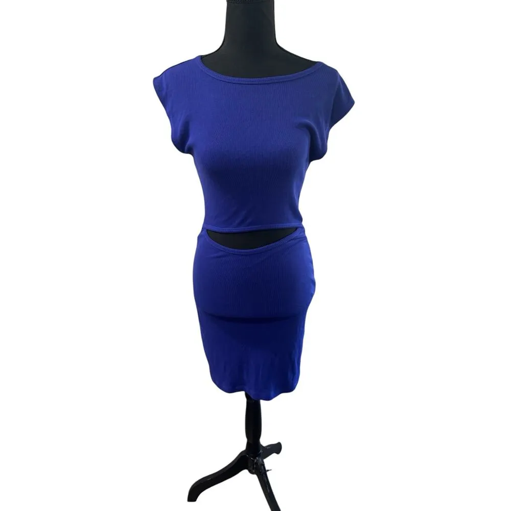 NWT! L*Space Remi Ribbed Dress in Cobalt Blue - Size Large - Image 5