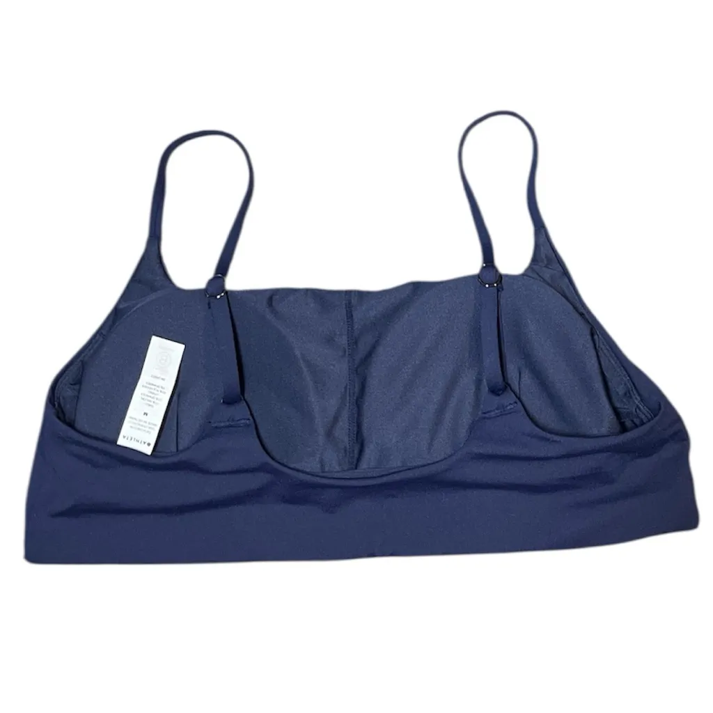Athleta Navy Blue Sports Bra Bikini Adjustable Strap Tshirt Bra Medium - Image 2