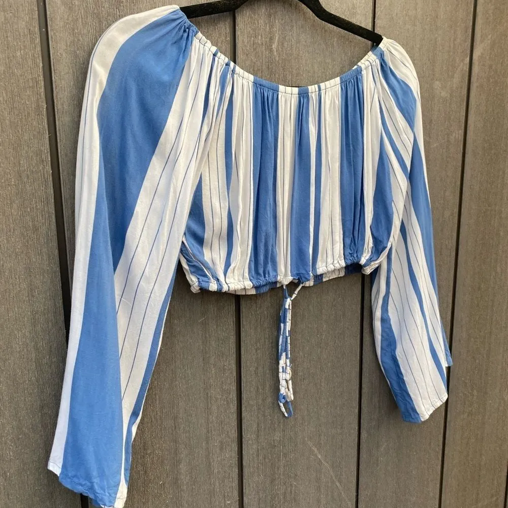 Faithfull the Brand Striped Crop Top - Image 3