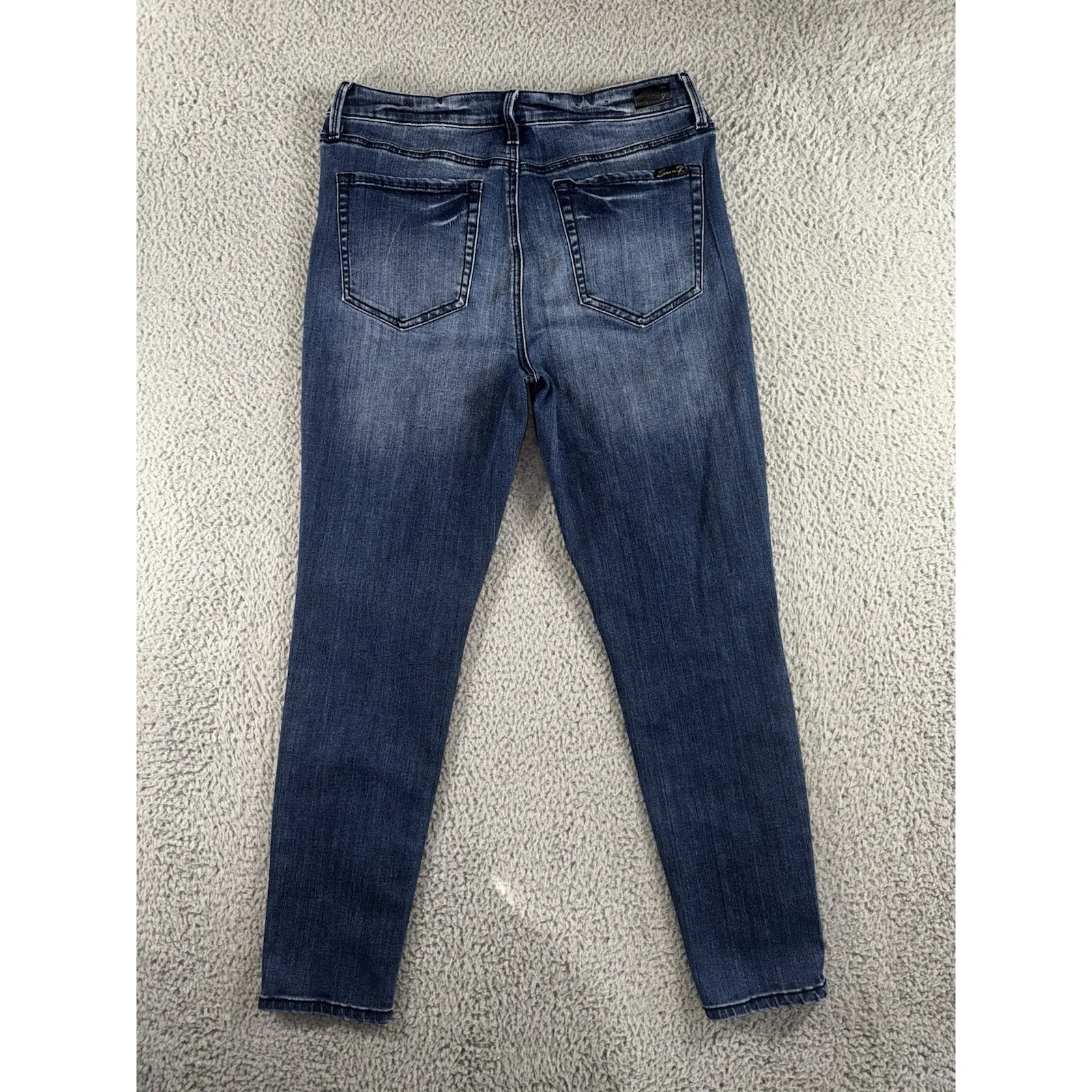Seven7 Jeans Women 12 Mid Rise Skinny Studded Dark Wash Denim Pants Y2K‎ Boho - Image 2