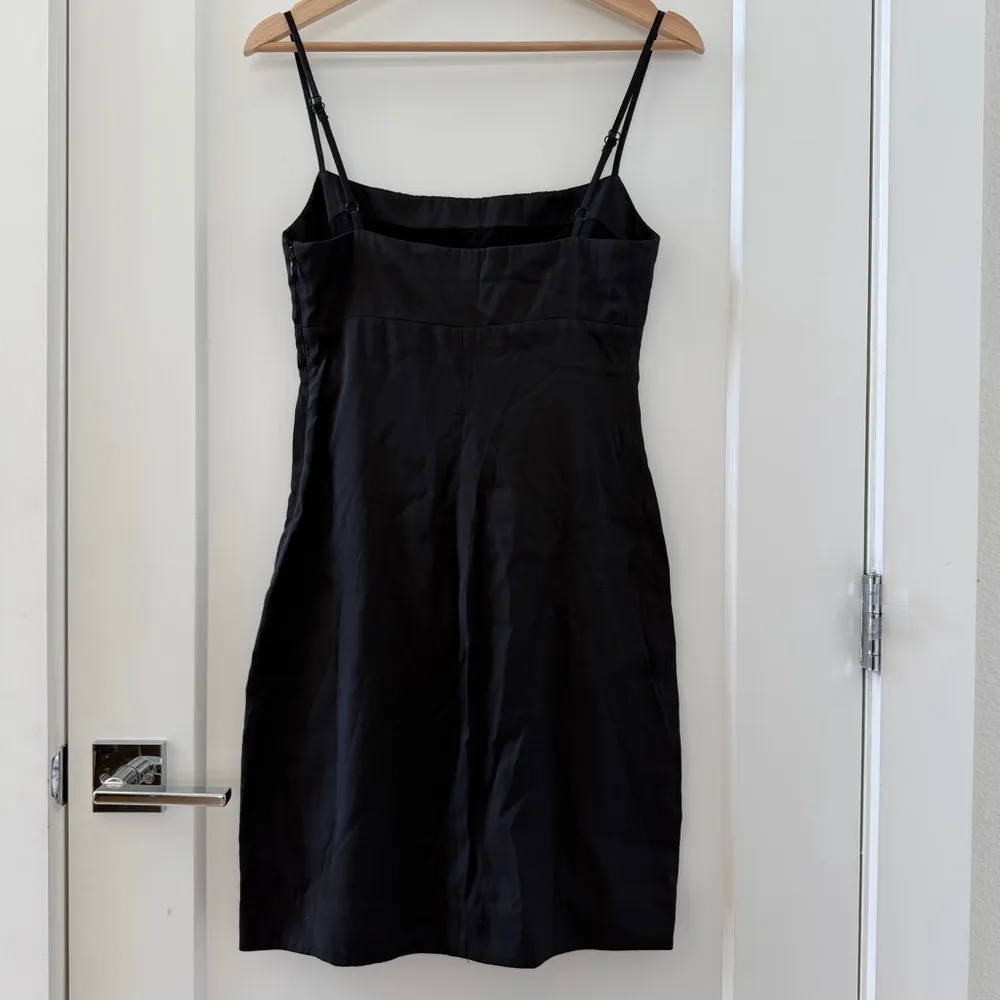 Staud Remington Little Black Y2K Dress Mini Bodycon Spaghetti Strap Size S - Image 5