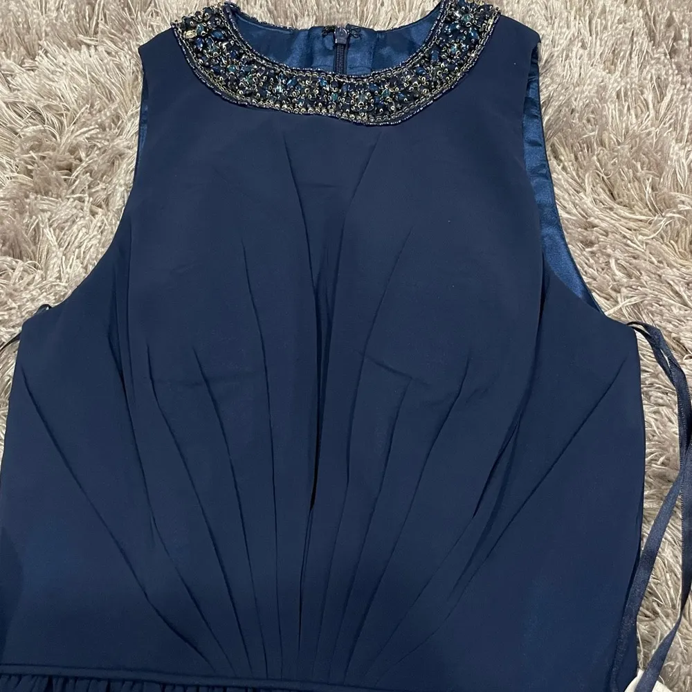 Mac Duggal 55147 Midnight Blue Sleeveless Gown 2 - Image 8