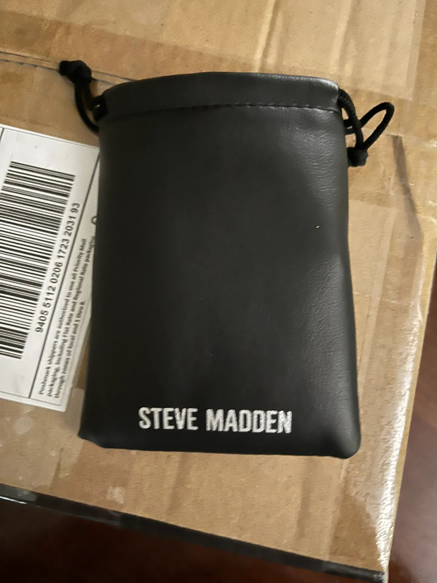 Steve Madden Black and silver sequins hoop earrings by Steven madden - Image 2