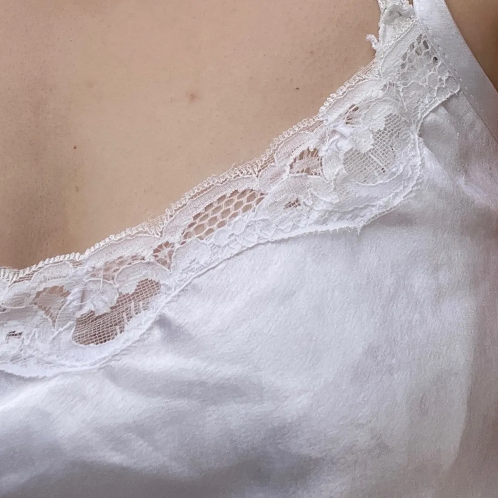 vintage Victoria's Secret white lace slip dress - Image 7