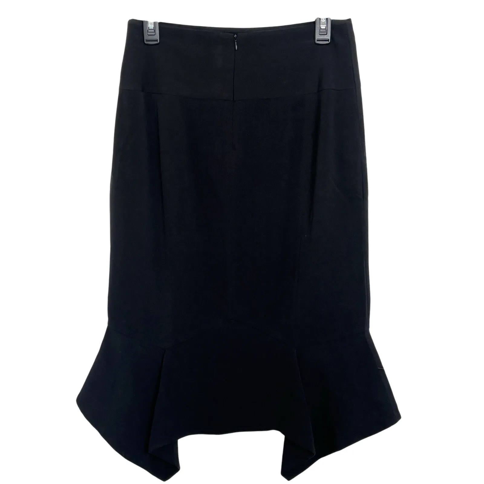 Venus Black Asymmetrical Pencil Skirt Size 14 Knee Length Whimsigoth Romantic - Image 2