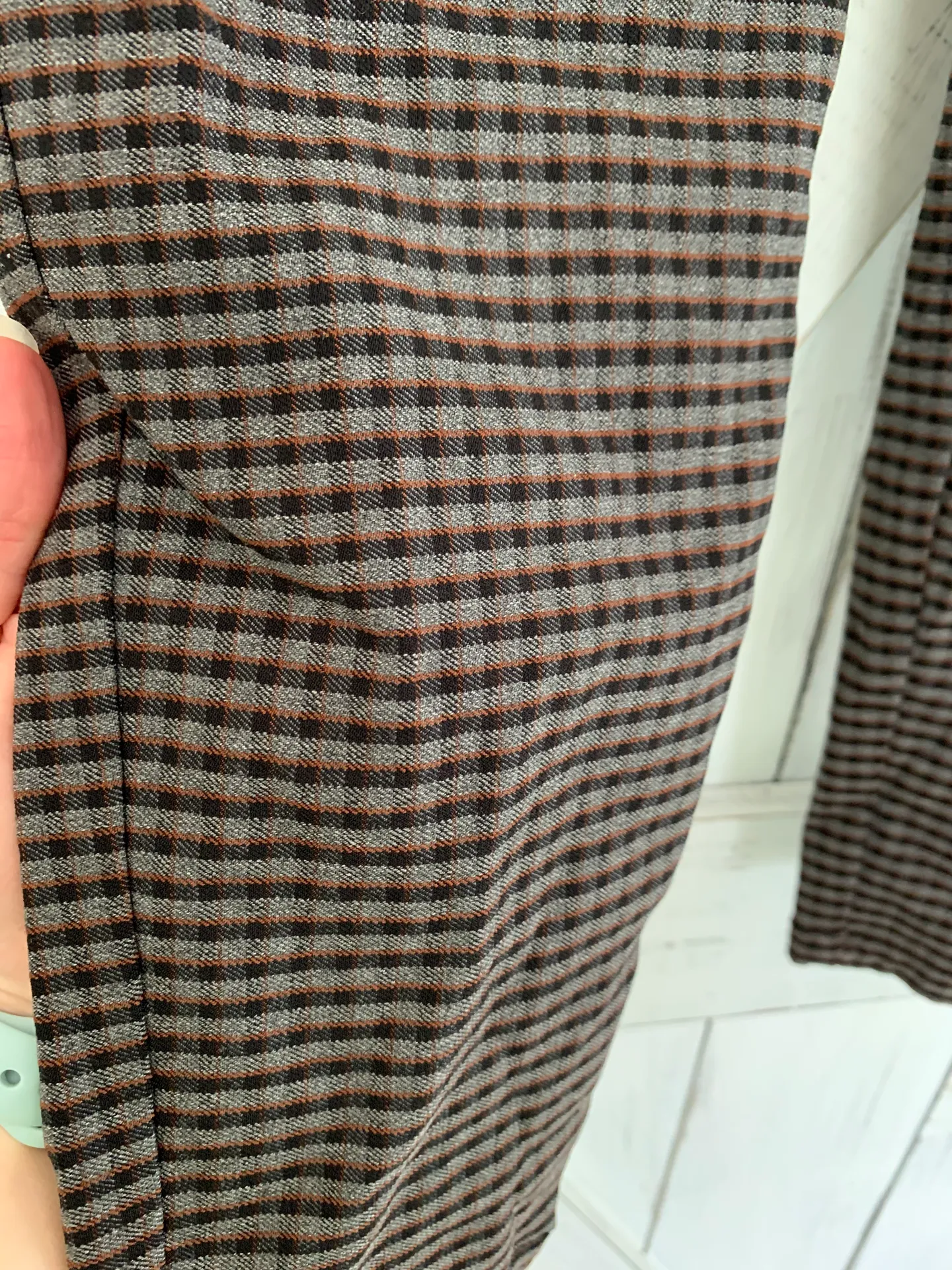 Soho Apparel Women’s Plaid Work Pants  - Image 2