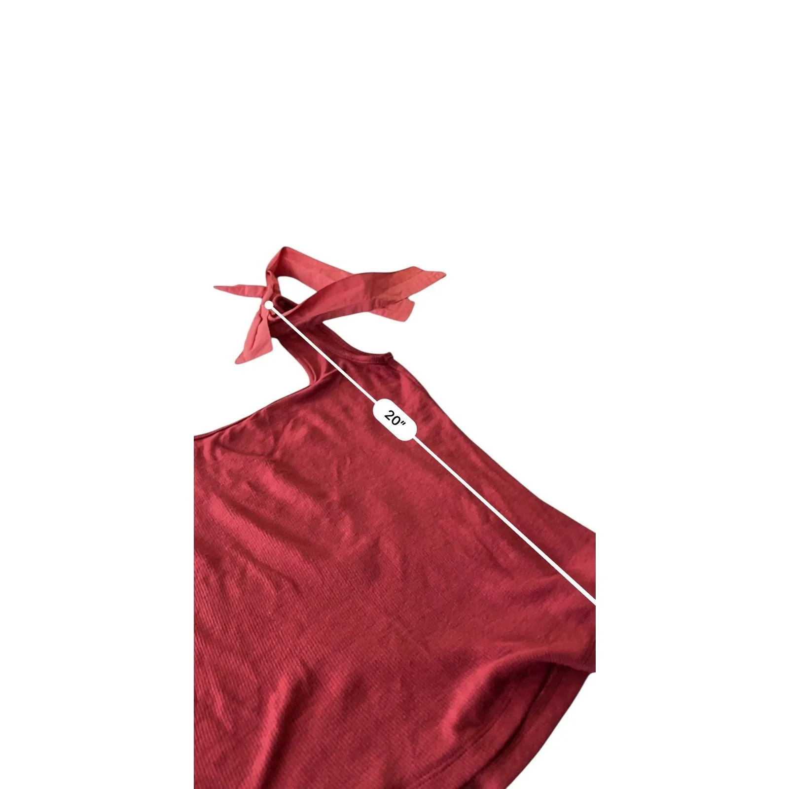 Summersalt Bow Shoulder Tank Top Pink Size XS Extra Small - Image 7