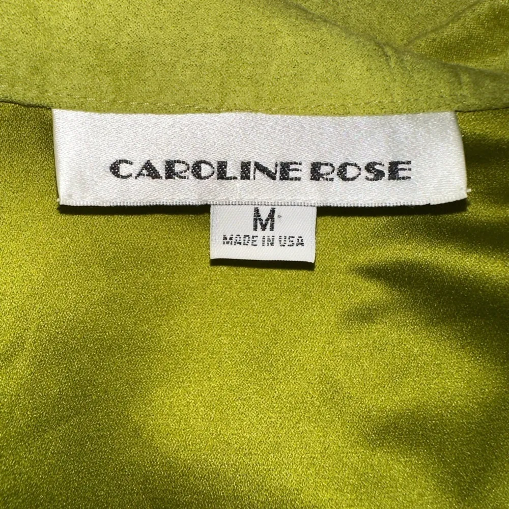 Caroline Rose Green Alcantara Faux Suede Shirt Jacket M Size M - Image 8