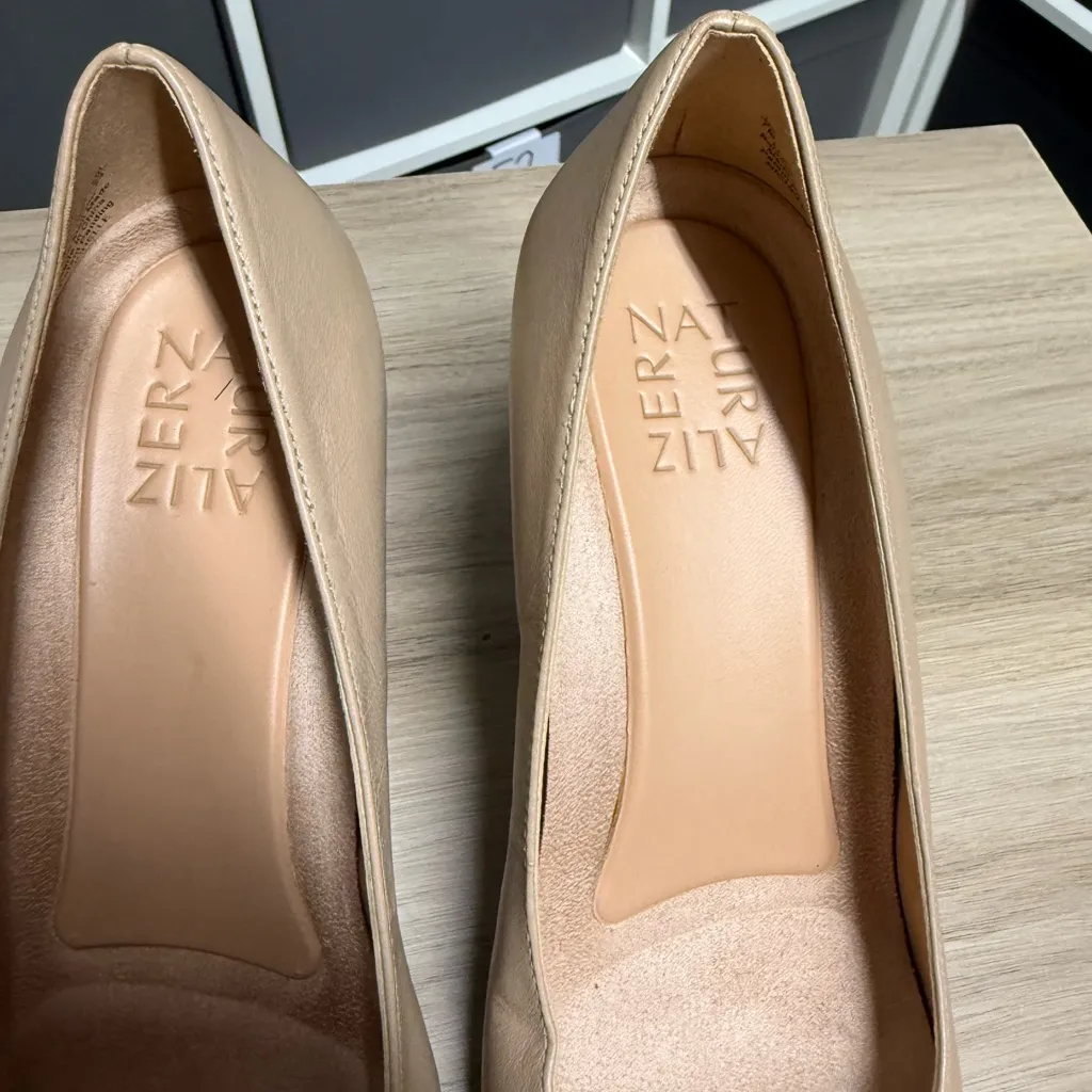 Naturalizer Nude Michelle Platform Leather Pumps - Image 6