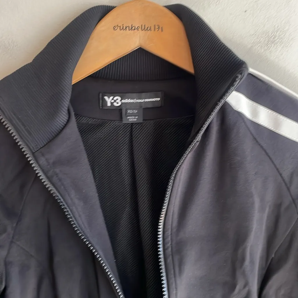 adidas Y-3 by Yohji Yamamoto 3-Stripe Selvedge Matt Track Jacket Black - Image 7
