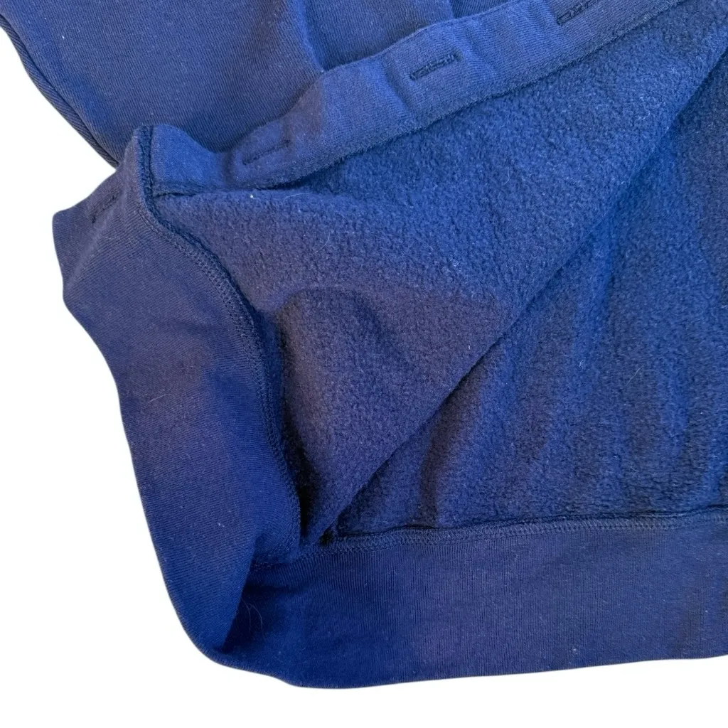 Vintage 90s C&K Designs Fall Leaves Sweatshirt Cardigan Size XL Blue - Image 4