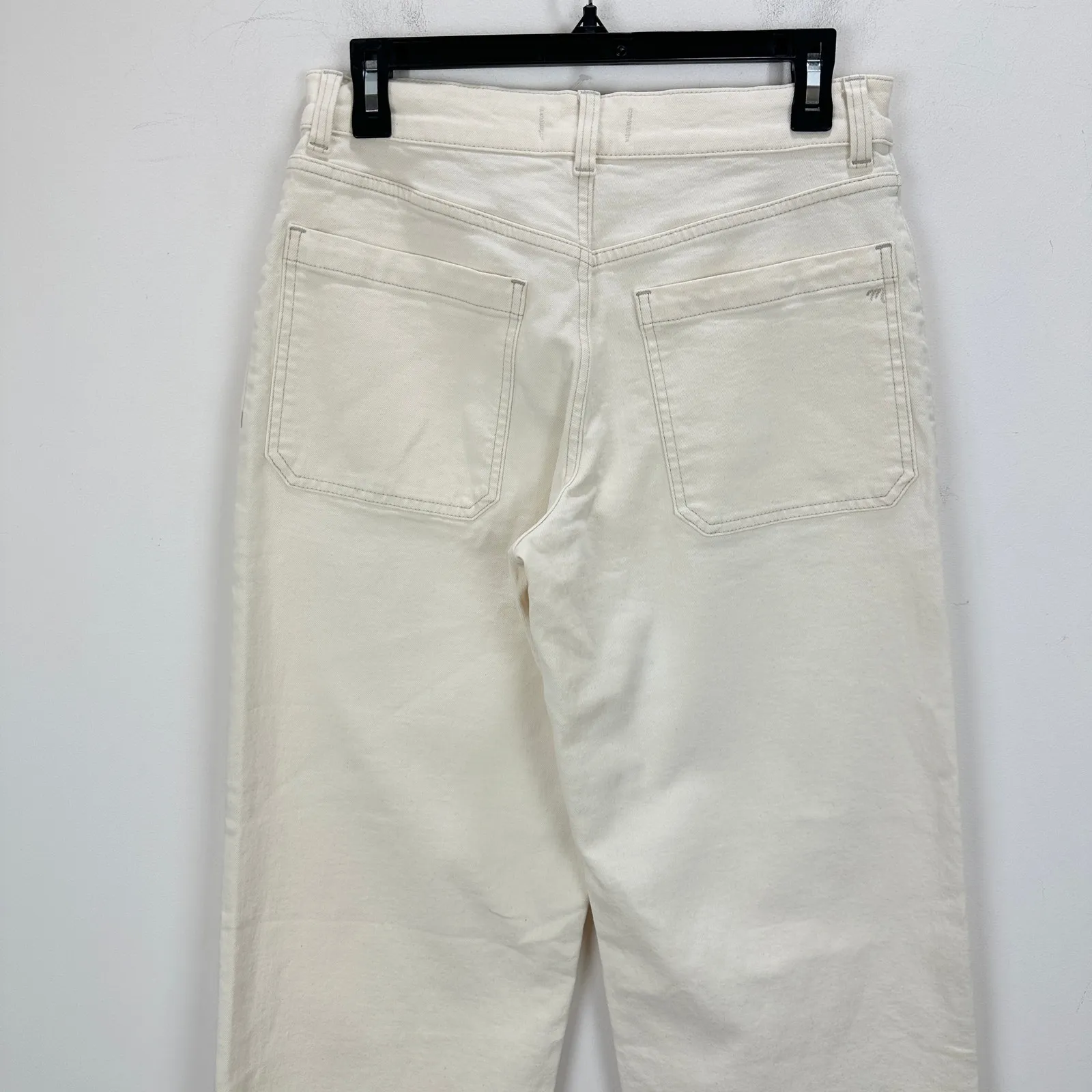 Madewell The Petite Emmett Wide Leg Full Length Jean Patch Pocket Canvas 27P NWT - Image 10