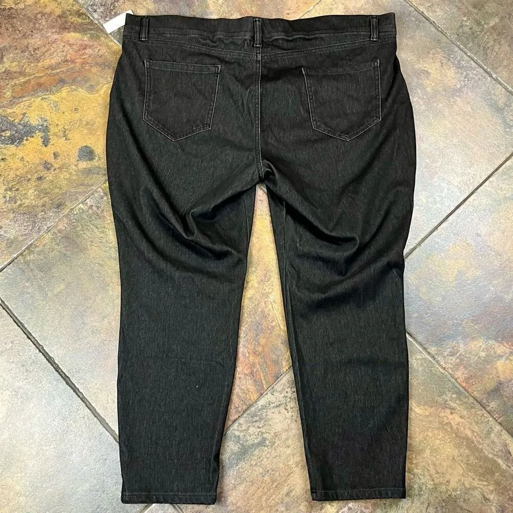 NWT Amazon Essentials Washed Grey Denim Look Pants XXL Short Gray - Image 7