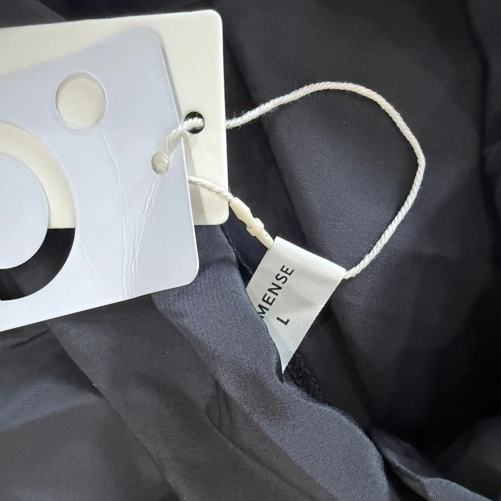 Commense Leisure Minimalist Elegant Cap Sleeve Blouse Black NWT Large - Image 5