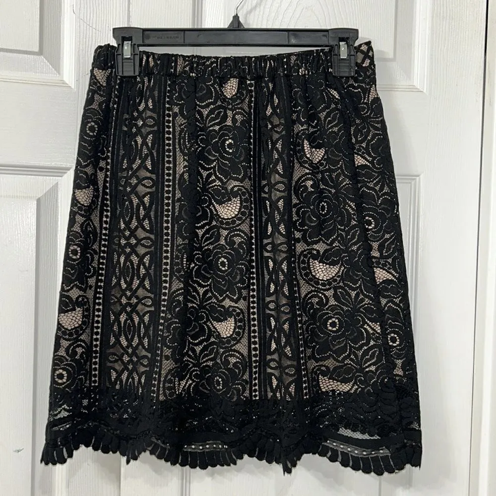 Xhilaration Black Lace Mini Skirt(Size Small) - Image 3