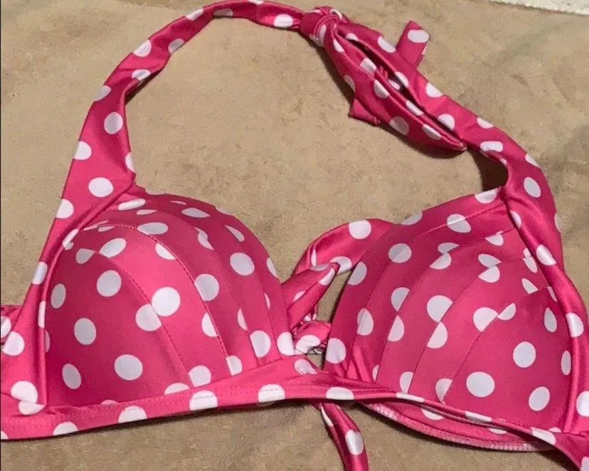 Polkadot Bikini Pink Size L - Image 3