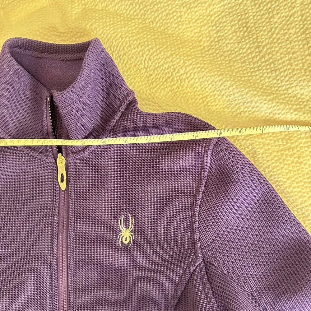 Spyder Endure Core Sweater Jacket Size Medium Purple Full Zip High Neck - Image 8
