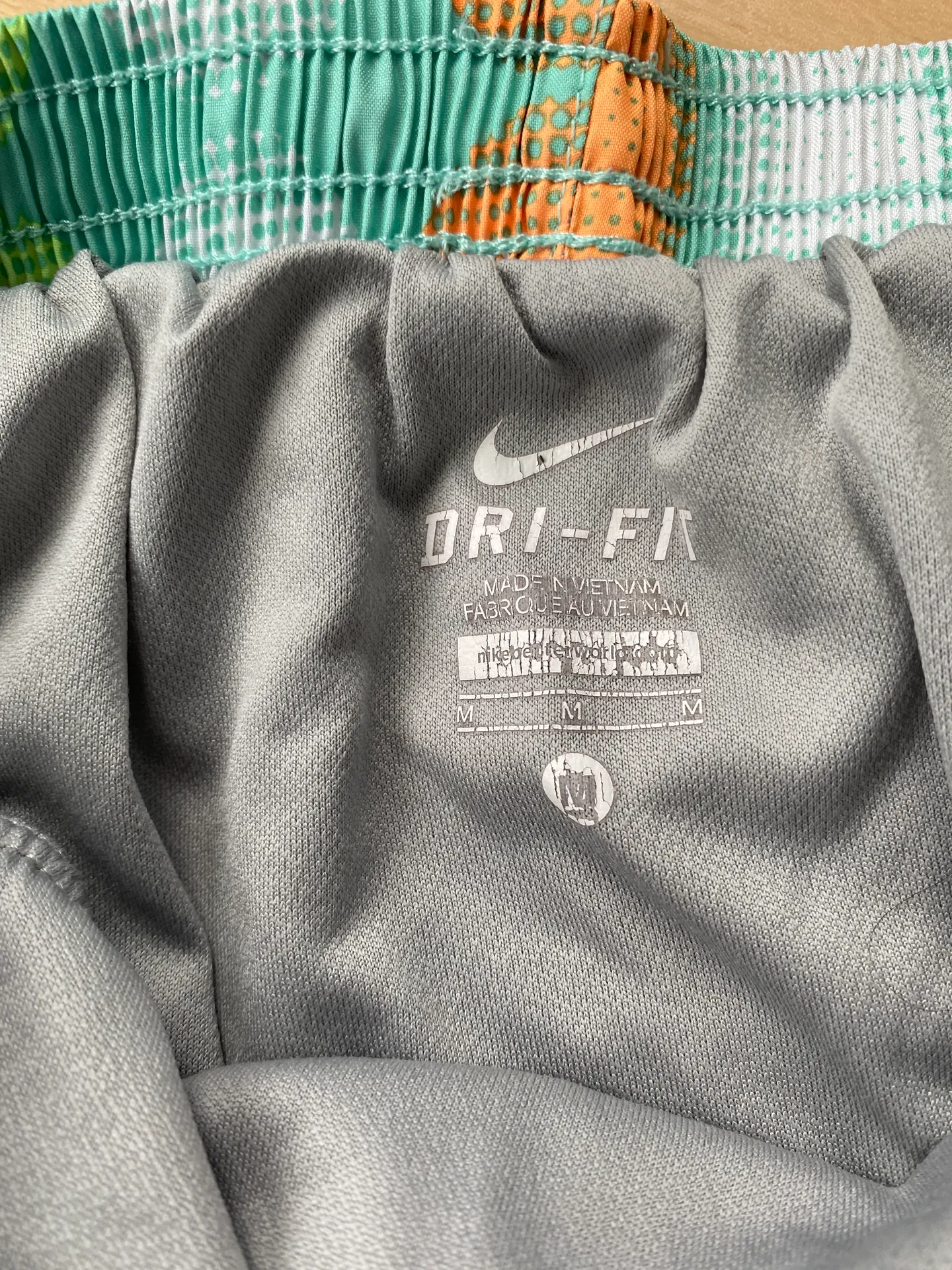 Teal Polka Dot Running Shorts - Image 6