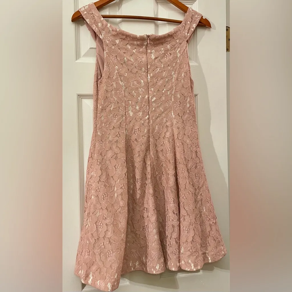 Miami Floral Lace Midi Skirt in Pink - Image 2